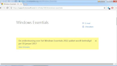 Microsoft stopt met Windows Essentials