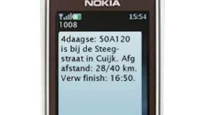 Vierdaagselopers te volgen via sms en internet