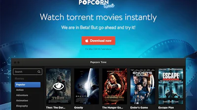 Popcorn Time laat je films ook offline bekijken