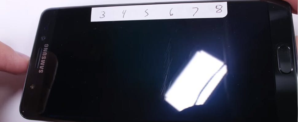 'Note 7 toch goed bestendig tegen krassen'