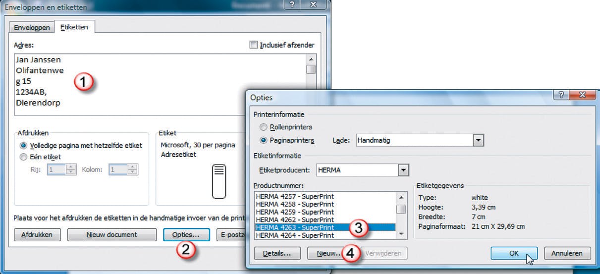 Etiketten Maken In Word 2007 | Id.Nl
