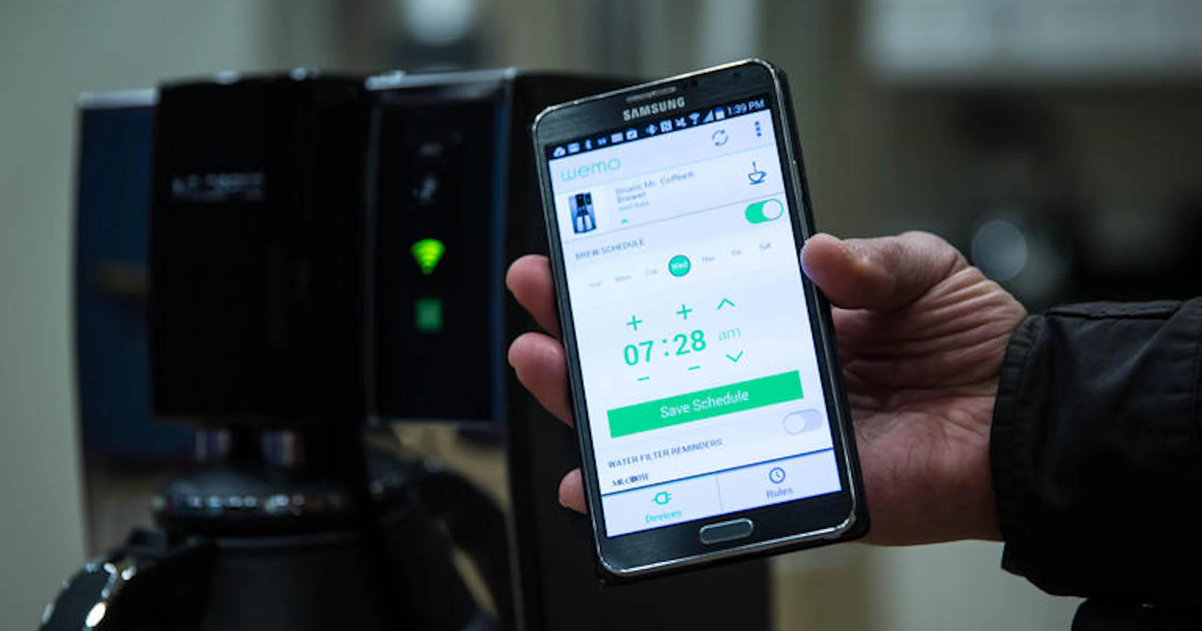 Mr. Coffee is een slim koffiezetapparaat met een app
