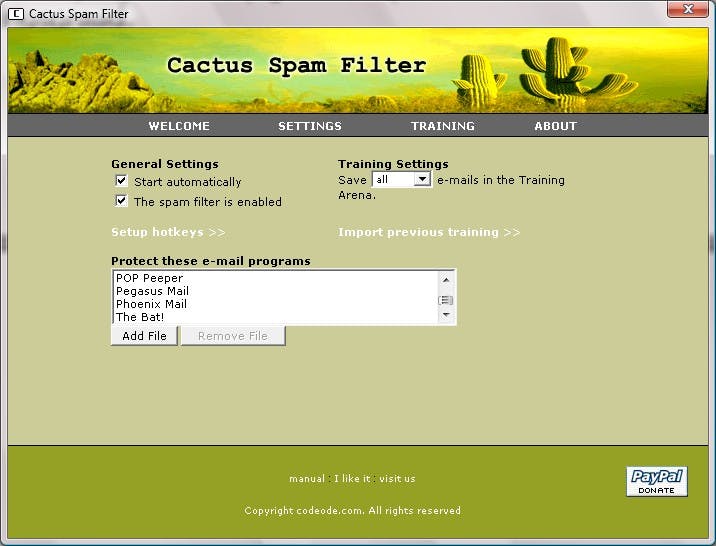 Verse download: Cactus Spam Filter