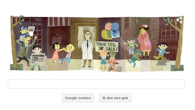 Jonas Salk geëerd door Google
