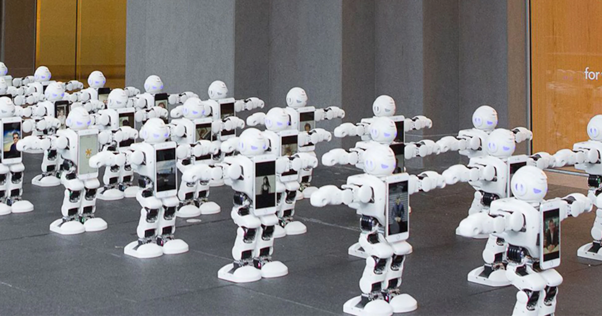 Robots in de rij voor iPhone 7