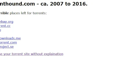Downloadsite TorrentHound offline