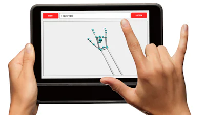 Tabletcase zet gebarentaal om in tekst en spraak