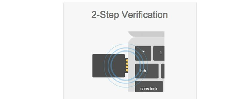 Google's tweestapsverificatie USB-stick