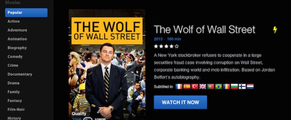 Popcorn Time werkt niet meer na opgeschort domein