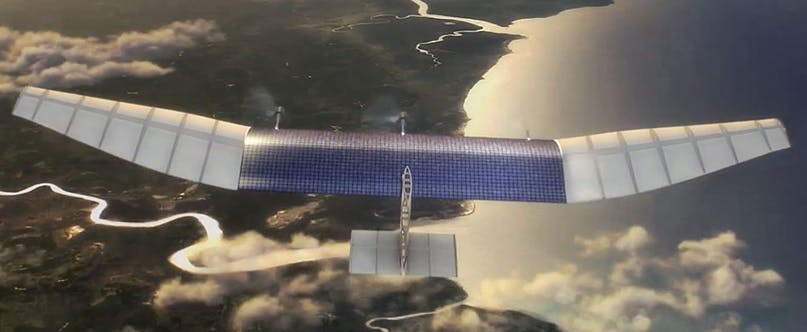 Internetdrones van Facebook zo groot als een Boeing 747