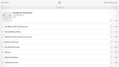iPhone-gebruikers verrast door onverwachte U2-download