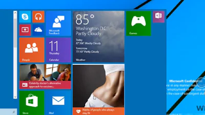 Video met startmenu Windows 9 duikt op