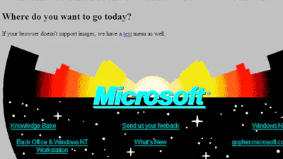 Allereerste Microsoft-site weer te bezoeken