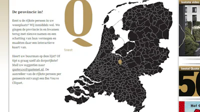 Quote-kaart laat zien wie uw rijkste buren zijn