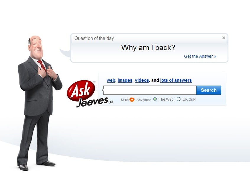 Jeeves keert terug bij Ask.com