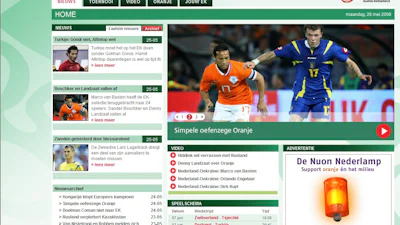 EK 2008: live te zien op site NOS