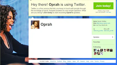Ik twitterde eerder dan Oprah!