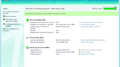 Weggeefactie Windows Live OneCare 2.0: de uitslag