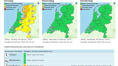 Nieuwe weeralarm KNMI online