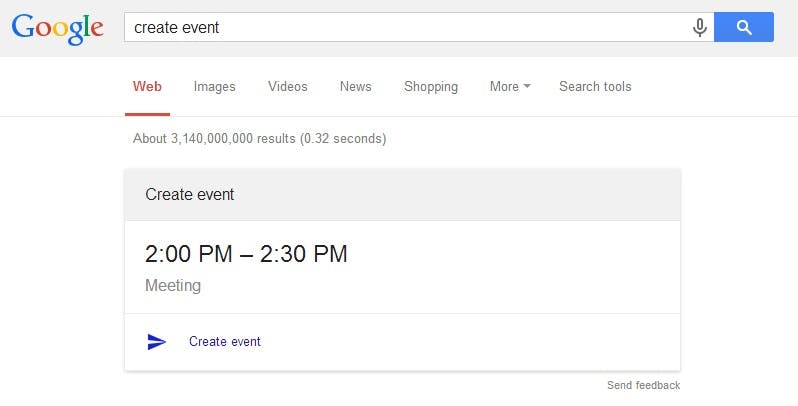 Reminders en kalender-afspraken direct via Google.com te maken