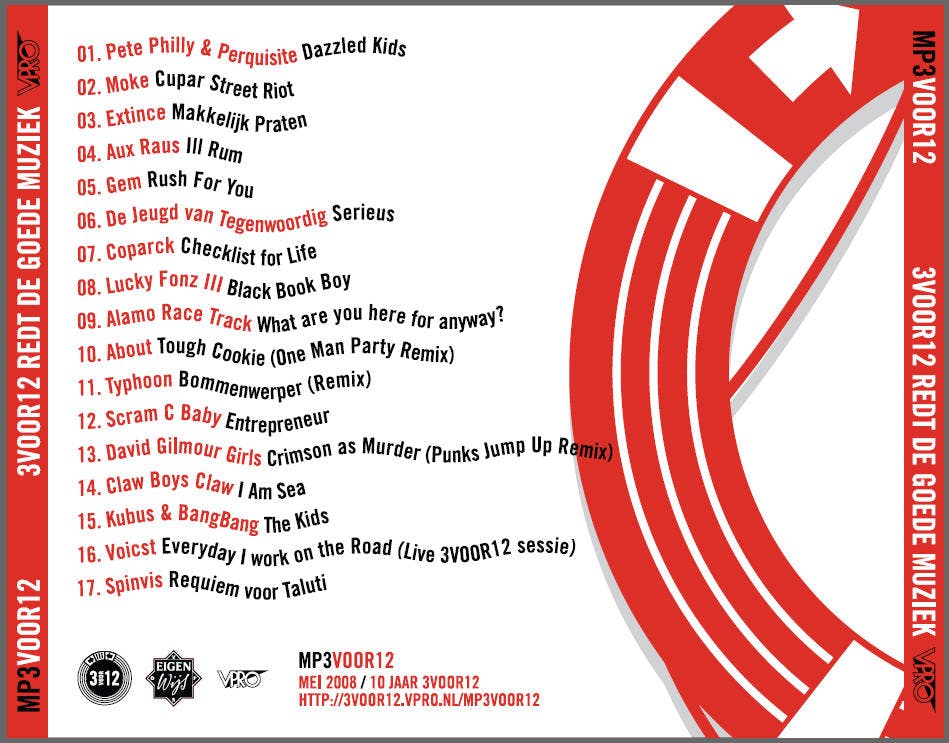 Gratis te downloaden mp3-album van 3VOOR12