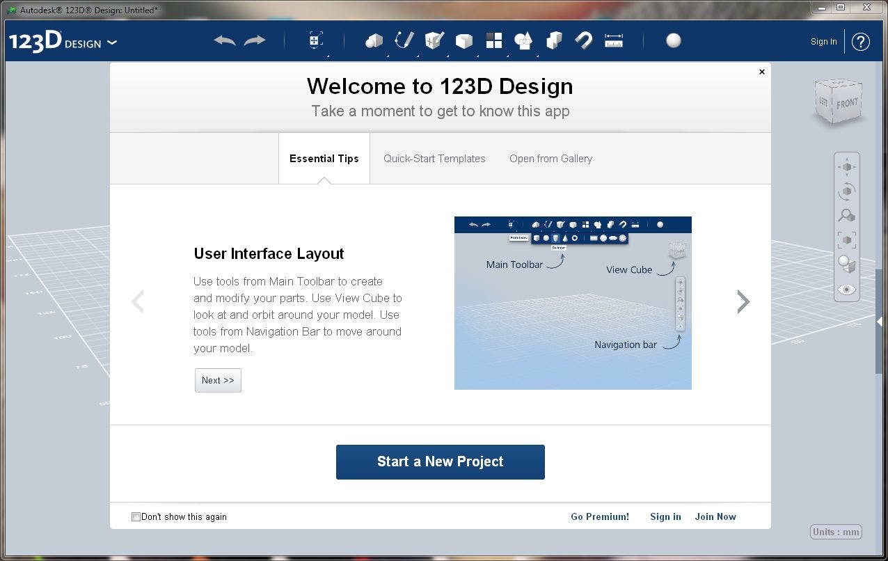 Workshop 123D Design