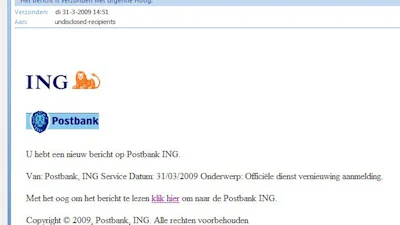 ING reageert snel op nieuwe phishing-mail