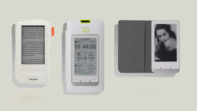 Dit hoesje is een batterij besparend tweede e-ink scherm voor je telefoon