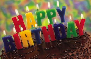 Er is er één jarig, hoera, hoera...