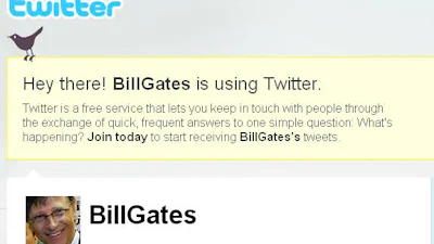 Ook Bill Gates nu op Twitter