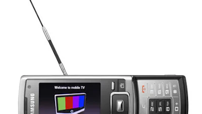 Eerste toestel Samsung voor mobiele tv