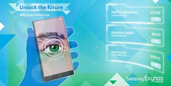Samsung hint op gebruik irisscanner