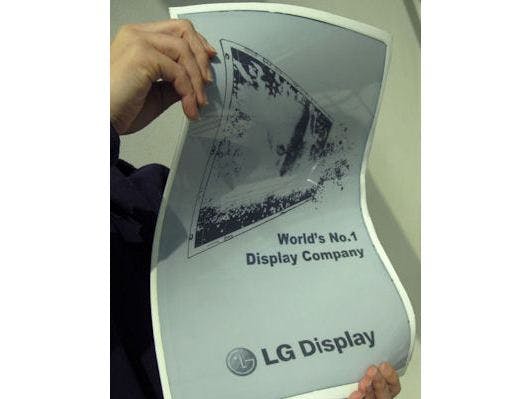 Elektronisch krantenpapier van LG 