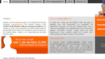 Mailen met alle(!) politici van Nederland