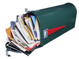 Ruim 9 op de 10 e-mails is/bevat/gaat over rotzooi