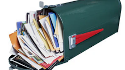 Ruim 9 op de 10 e-mails is/bevat/gaat over rotzooi