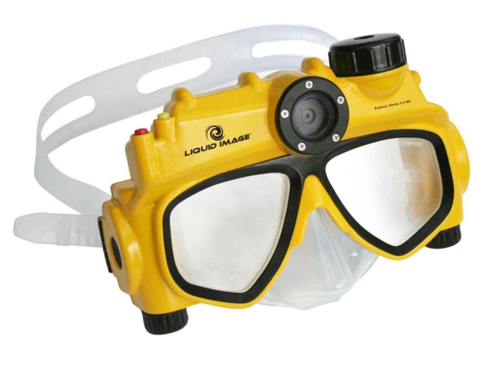 Lachen naar het snorkeltje