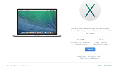 Meld je aan als OS X Yosemite Beta-tester