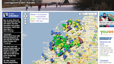 Schaatskaart natuurijs weer ijskoud succes