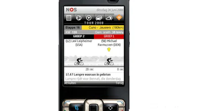 Tour-etappes volgen op de mobiel kan dure grap worden