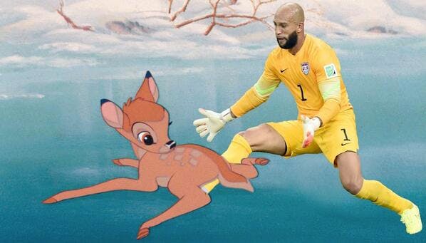 Keeper Tim Howard verovert het internet