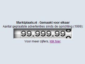 100 miljoenste advertentie op Marktplaats