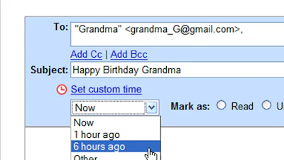 Gmail: stuur mail naar het verleden ;-)