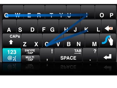 Met Swype snelle tekstinvoer op touchscherm
