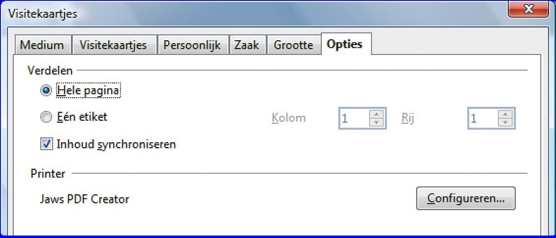 kever Brandweerman Ontslag nemen Visitekaartjes met logo in OpenOffice | ID.nl