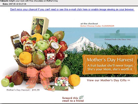 Spammers mikken op Moederdag