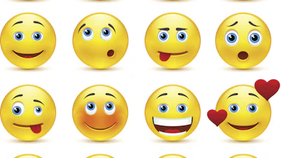 Nieuwe app laat je alleen smileys sturen