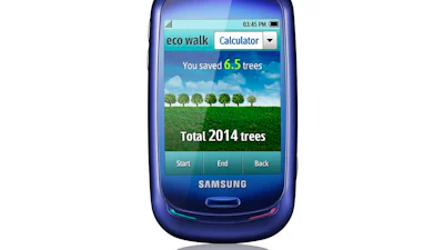 Blue Earth groenste mobieltje Samsung
