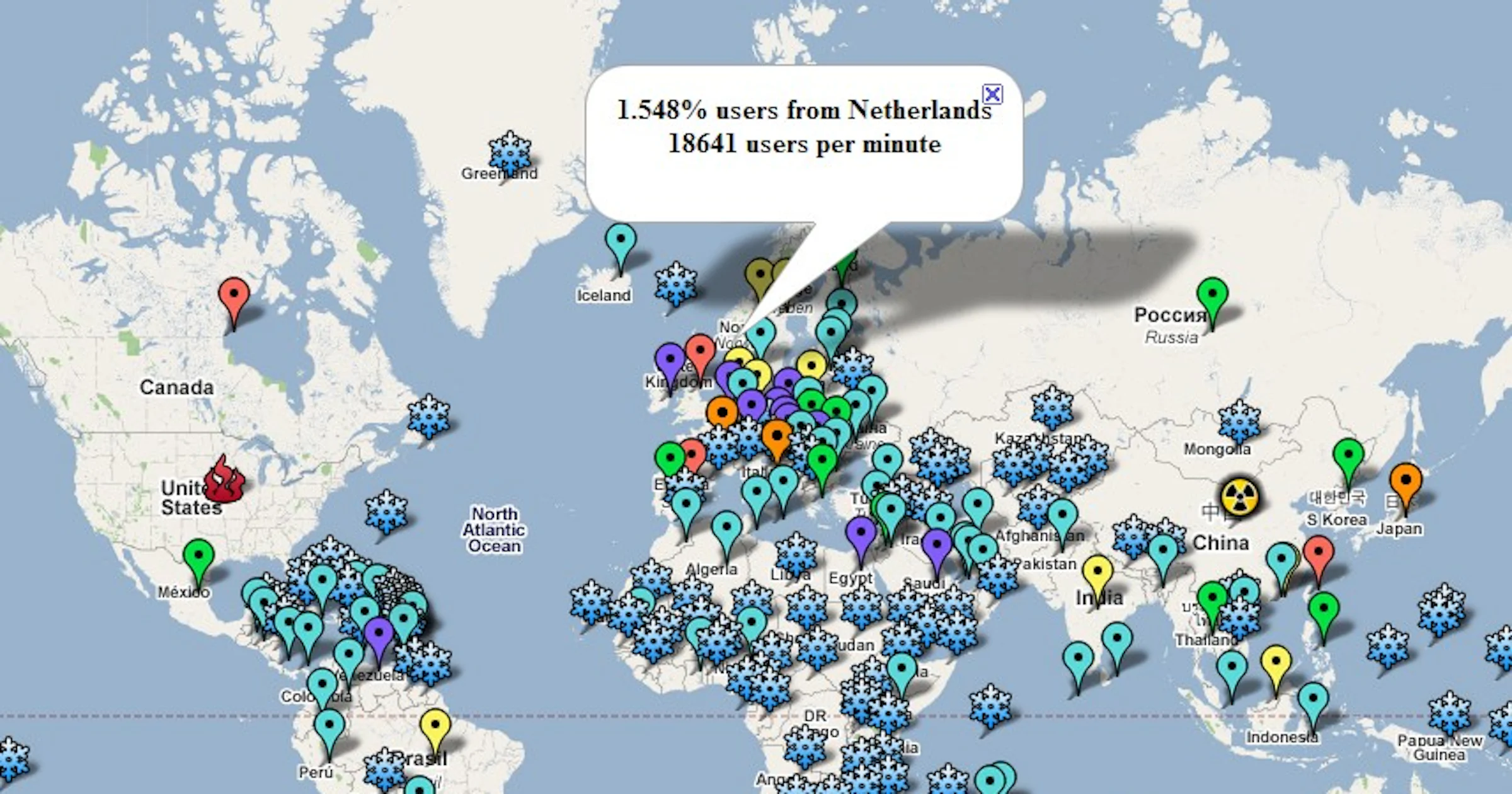Speciale tracker laat populariteit Pirate Bay zien