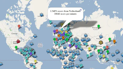 Speciale tracker laat populariteit Pirate Bay zien